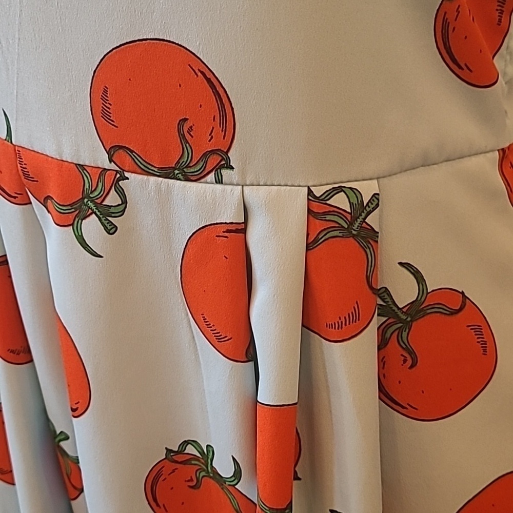 COMPAÑIA FANTASTICA Tomato Collection Lined Sundress, Designed in Spain - Picture 9 of 16